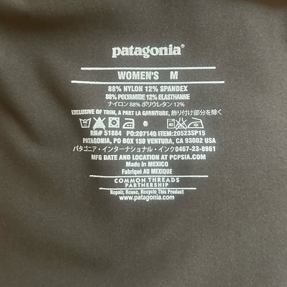 NWT | Patagonia Morning Glory Active Dress w built in shelf bra | medium | black - Picture 6 of 8